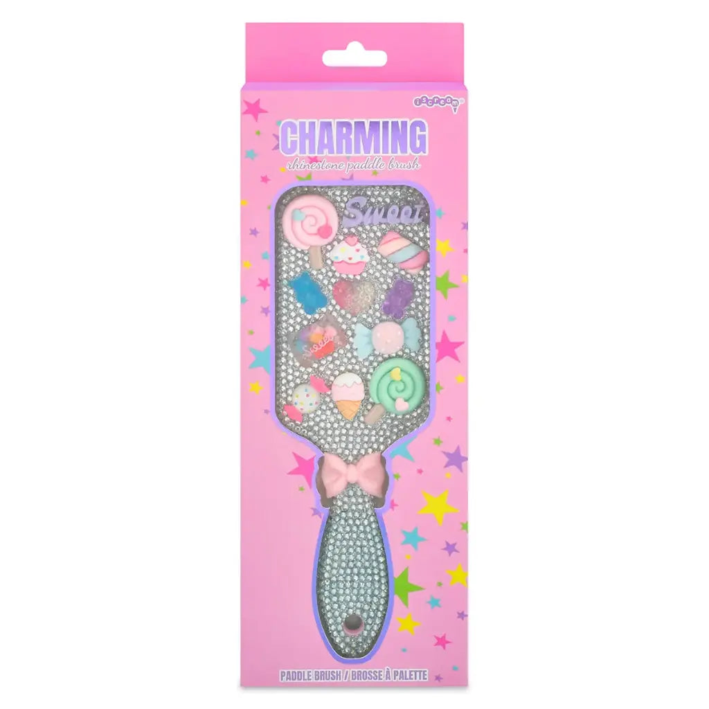 iScream Charming Rhinestone Paddle Brush - Little Miss Muffin Children & Home