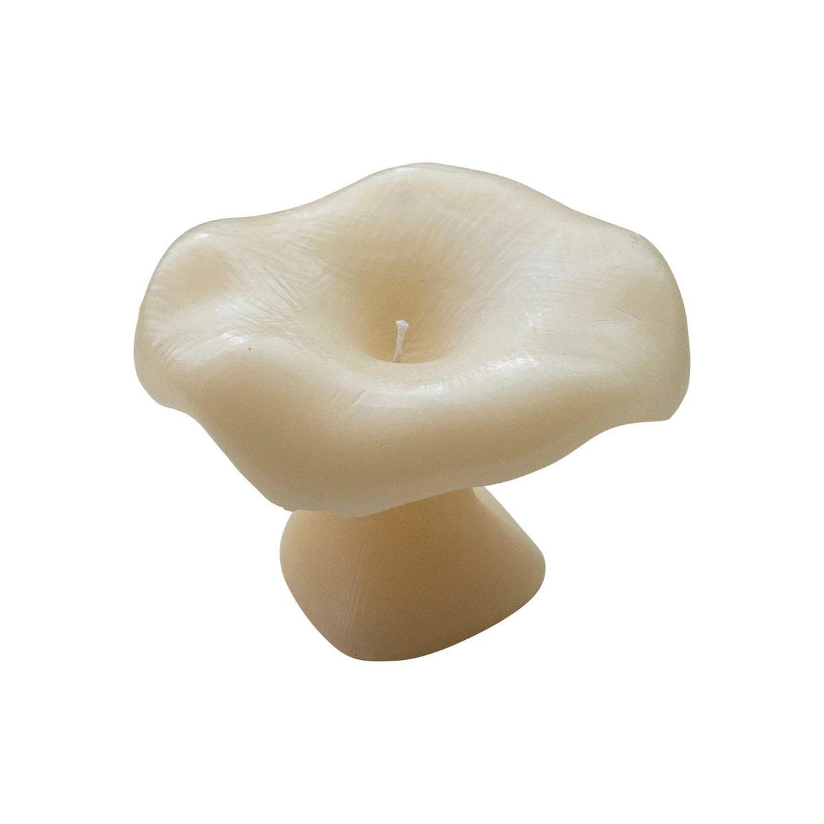 Creative Co-Op Creative Co-op Unscented Mushroom Shaped Candle in Cream - Little Miss Muffin Children & Home
