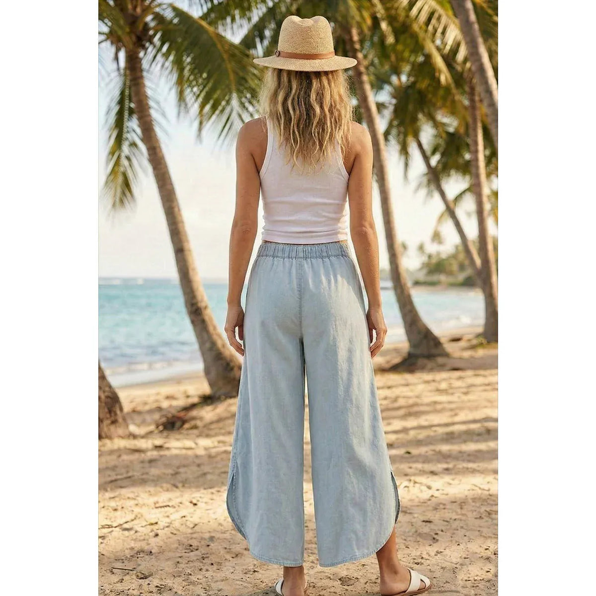 Ive Tulip Cut Washed Denim Relaxed Fit Jeans, 2 Colors Available - Little Miss Muffin Children & Home