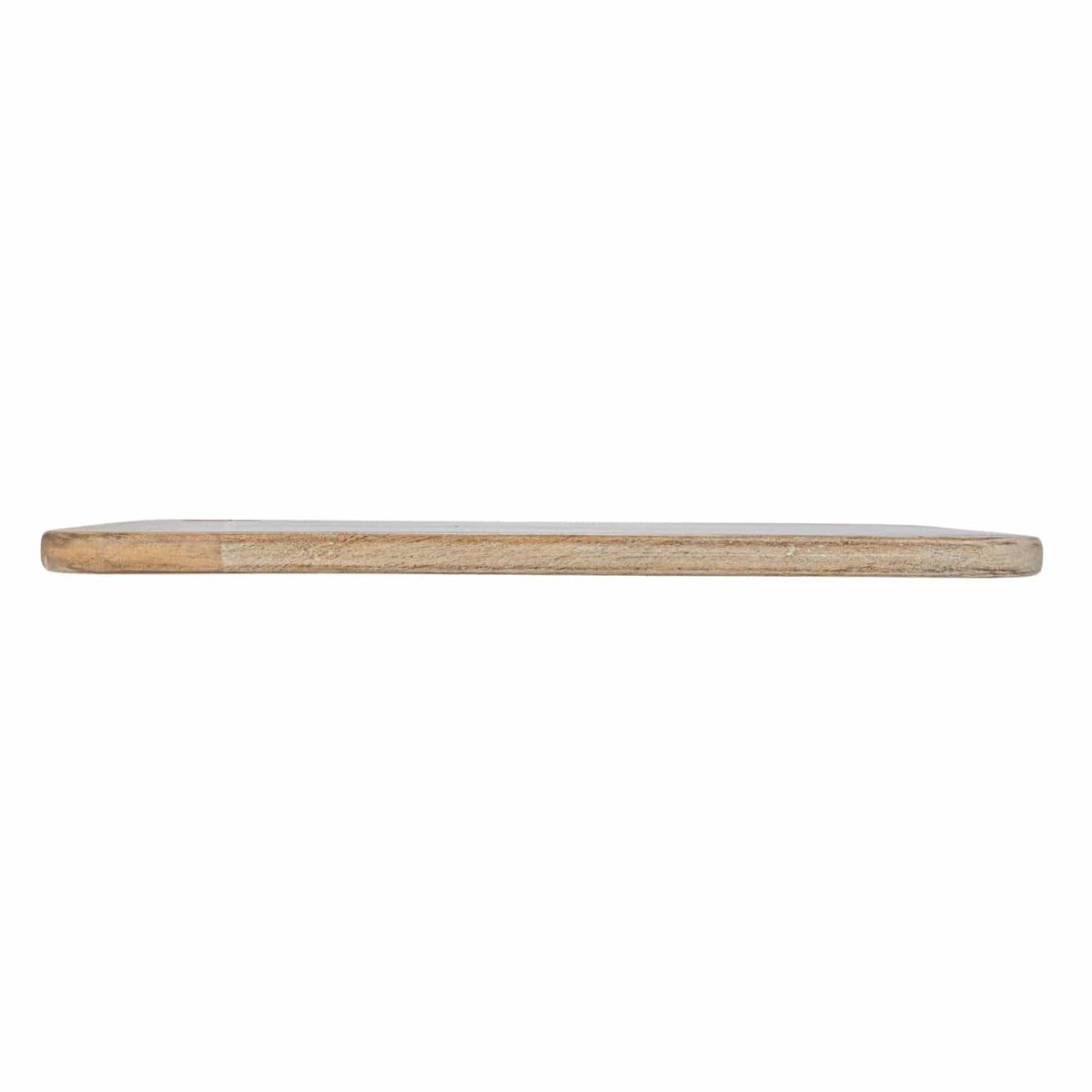 Creative Co-op Creative Co-op Wide Whitewashed Mango Wood Rectangle Cheese/Cutting Board with Handle - Little Miss Muffin Children & Home