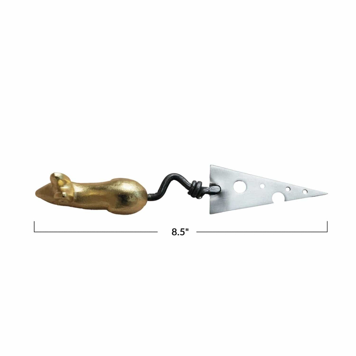 Creative Co-op Creative Co-op Cheese Knife with Cheese Shaped Blade & Mouse Shaped Handle - Little Miss Muffin Children & Home