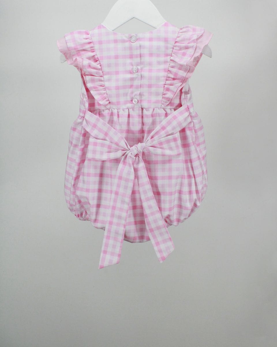 Charming Little One Charming Little One Pink Plaid Daphne Bubble - Little Miss Muffin Children & Home
