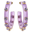 Canvas Style Canvas Style Renee Resin and Rhinestone Hoop Earrings - Little Miss Muffin Children & Home