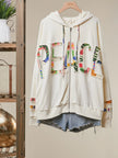 Mello. Flower Fabric Hooded Sweatshirt - Little Miss Muffin Children & Home