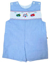 Lulu Bebe Pete Airplane Smocked Shortall - Little Miss Muffin Children & Home