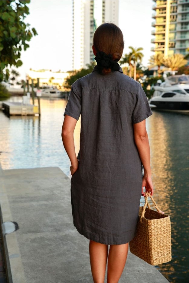 Vikolino Vikolino Linen Vika Dress - Little Miss Muffin Children & Home