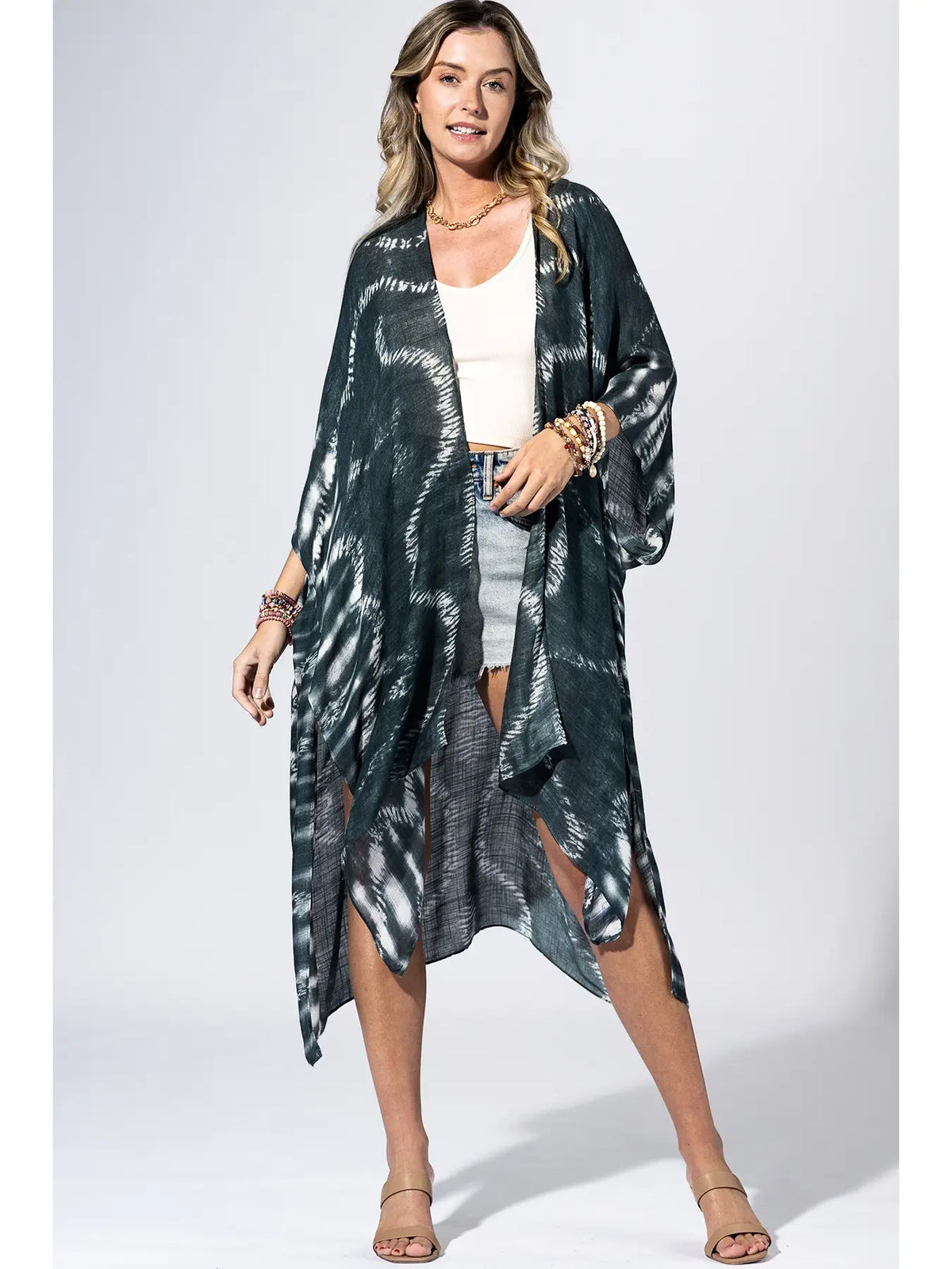 Urbanista Navy Blue Shibori Tie-Dye Kimono - Little Miss Muffin Children & Home