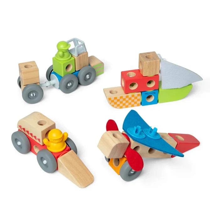 Melissa & Doug Melissa & Doug Blockables Vehicles Play Set - Little Miss Muffin Children & Home