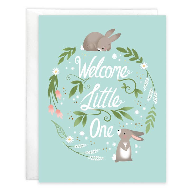 Gina B Designs Inc Little Bunnies Baby Greeting Card - Little Miss Muffin Children & Home