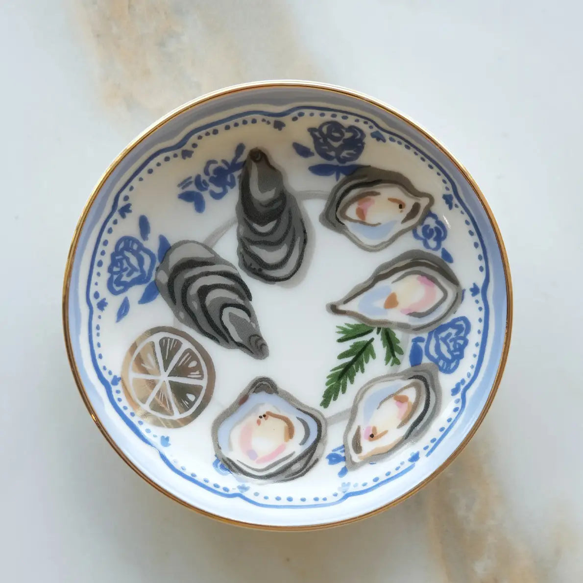 Idlewild Oysters Porcelain Trinket Dish - Little Miss Muffin Children & Home
