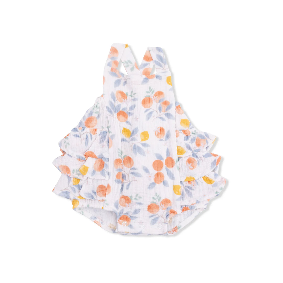 Angel Dear Citrus Floral Ruffle Sunsuit - Little Miss Muffin Children & Home
