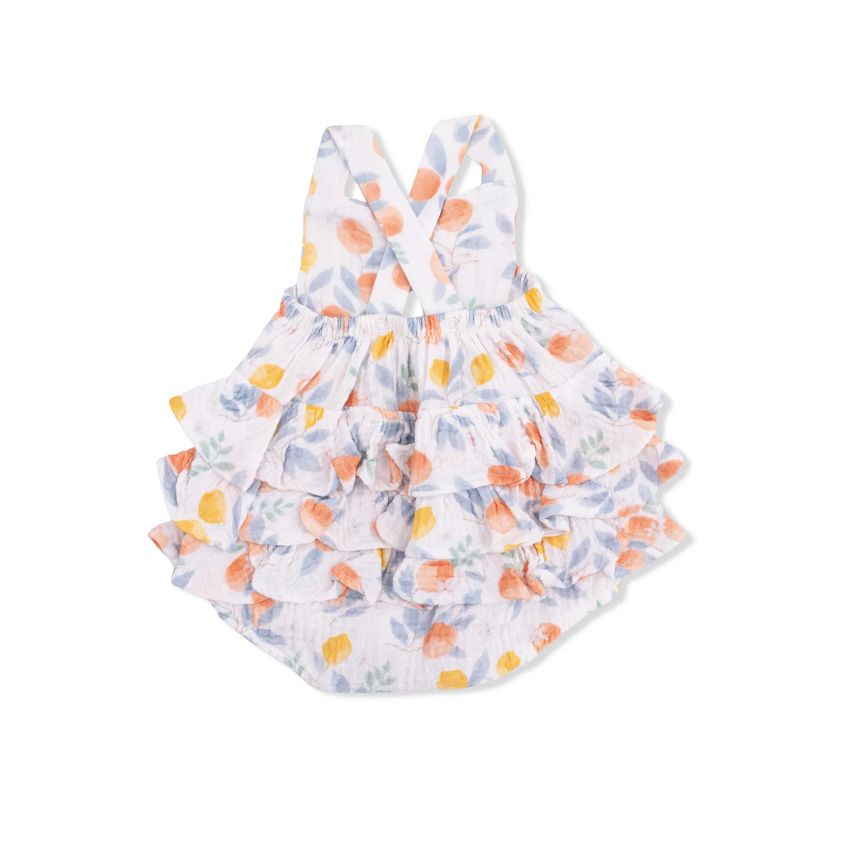 Angel Dear Citrus Floral Ruffle Sunsuit - Little Miss Muffin Children & Home