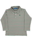 Boys' Holly Striped Long Sleeve Performance Polo by Bailey Boys