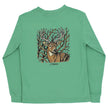 Long Sleeve Logo Tee with Buck on Sage for boys by Bailey Boys