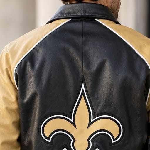 P&A Gift Saints Vegan Leather Bomber - Little Miss Muffin Children & Home