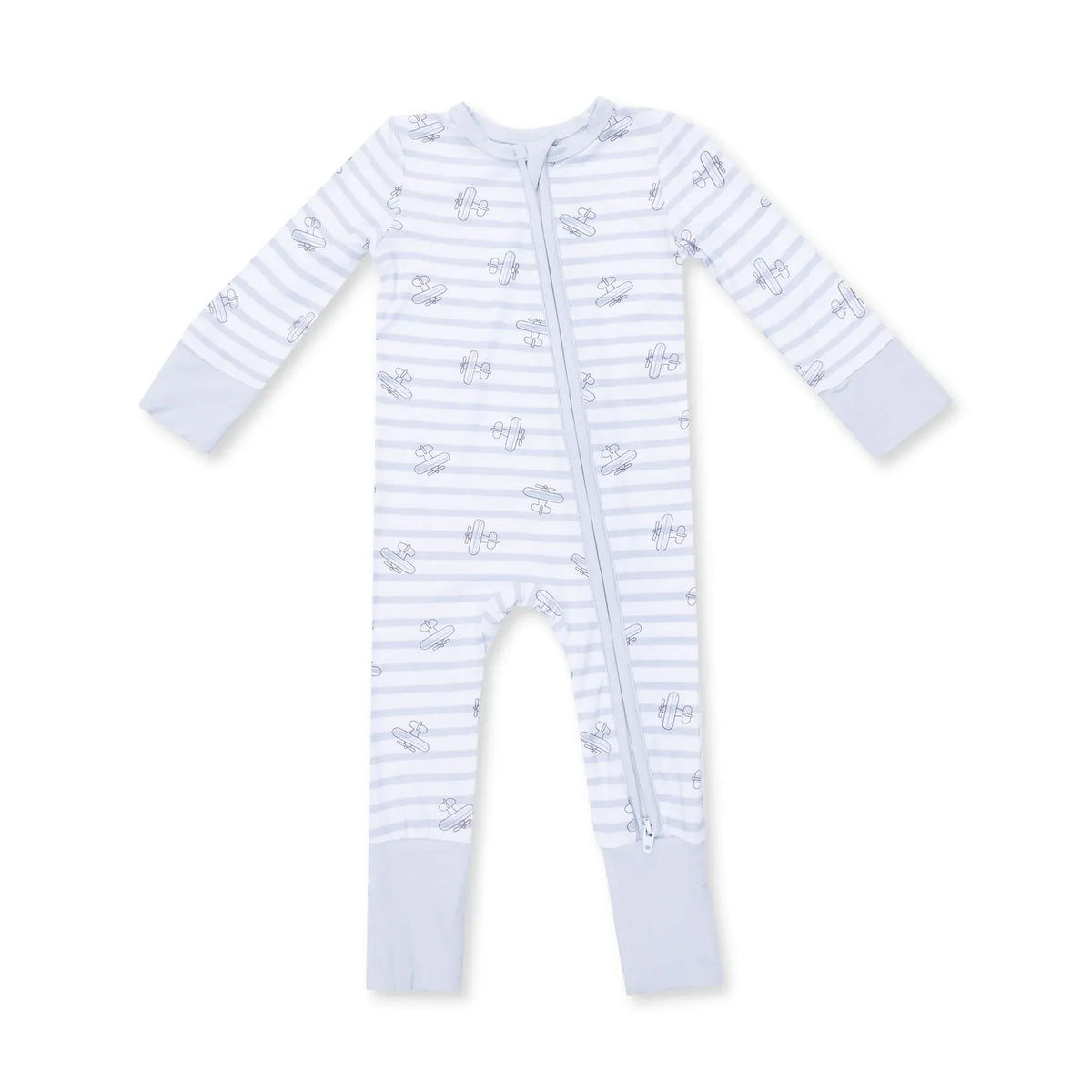 Angel Dear Airplane Stripe Convertible Romper - Little Miss Muffin Children & Home