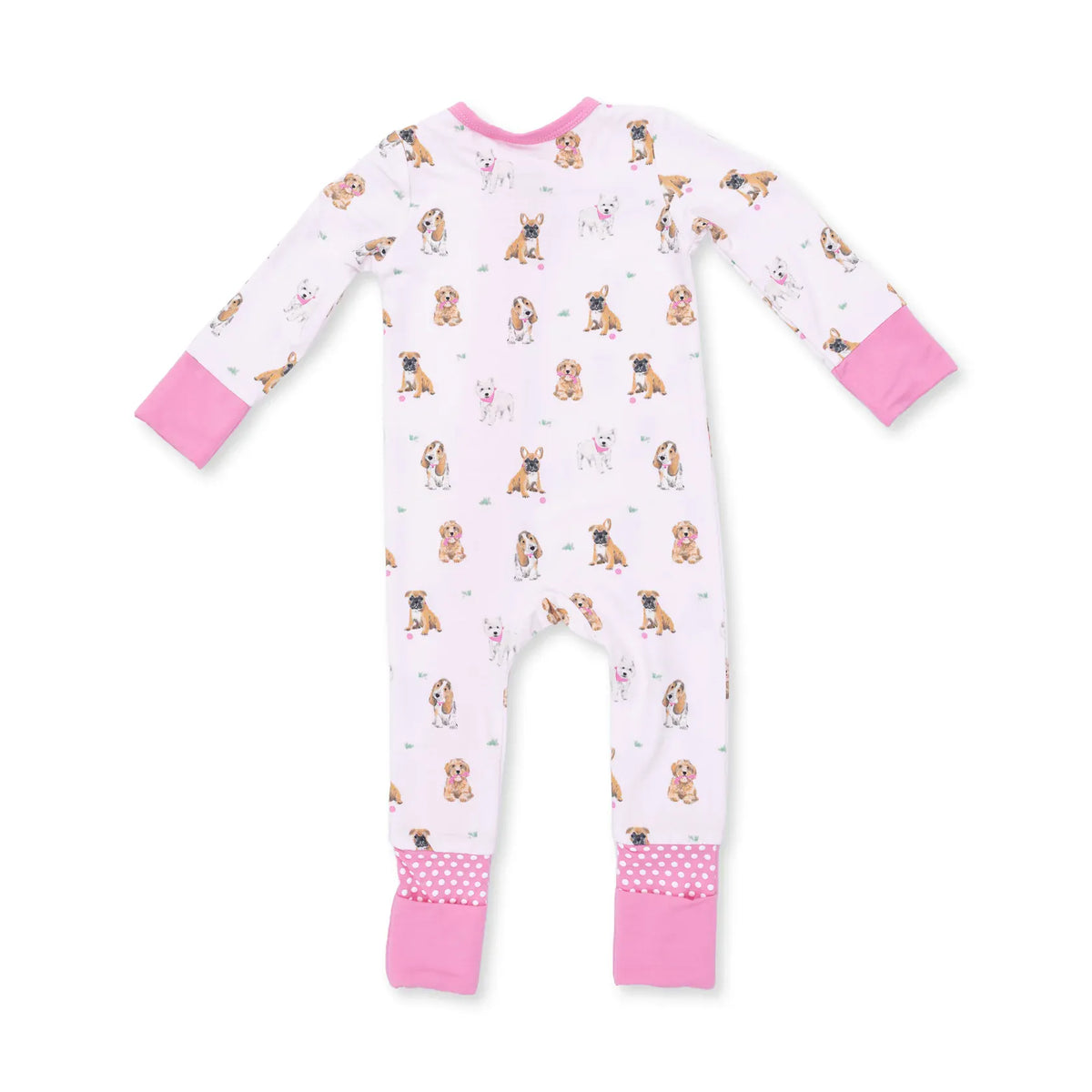 Angel Dear Bestie Dogs Pink Convertible Romper - Little Miss Muffin Children & Home