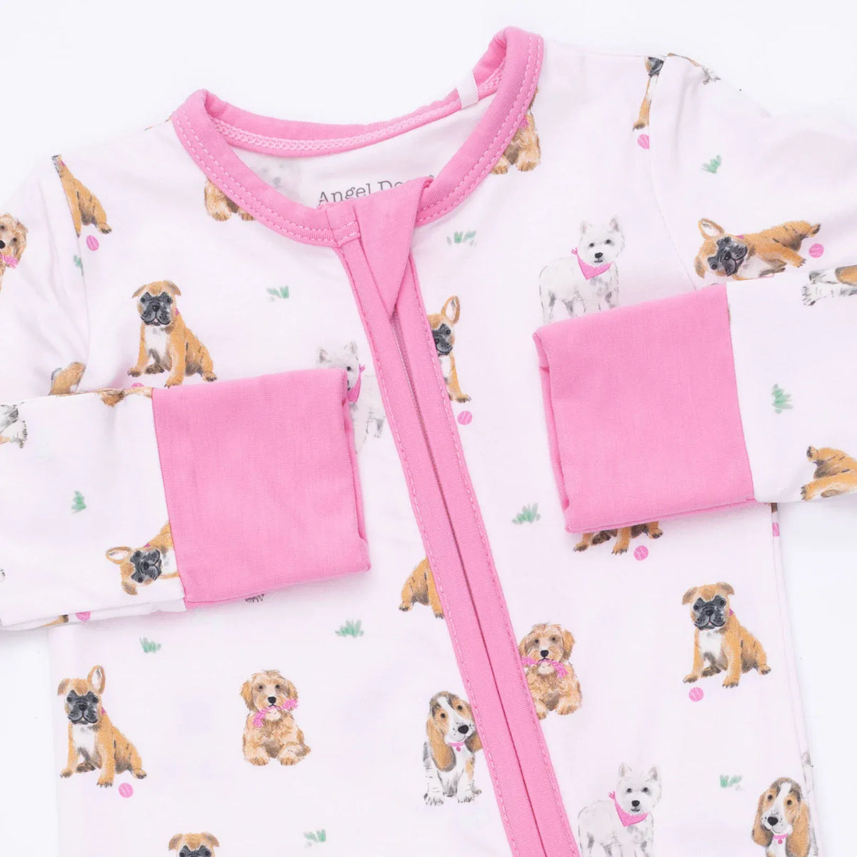 Angel Dear Bestie Dogs Pink Convertible Romper - Little Miss Muffin Children & Home