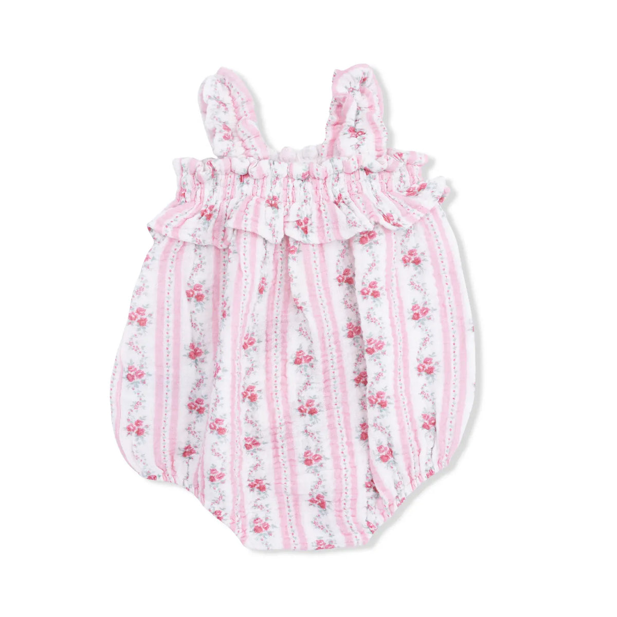 Angel Dear Winding Roses Stripe Ruffly Strap Bubble - Little Miss Muffin Children & Home
