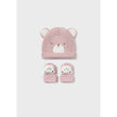 Mayoral Usa Inc Mayoral Teddy Hat & Socks Set for Baby in Sugar Pink - Little Miss Muffin Children & Home