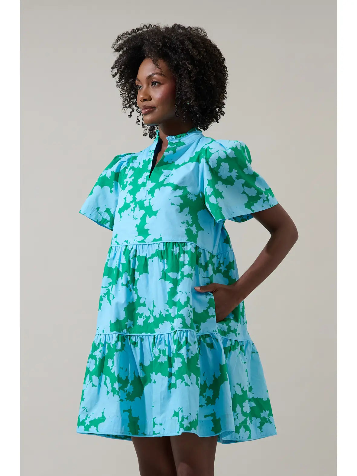 Sugarlips Riona Floral Candace Tiered Mini Dress - Little Miss Muffin Children & Home