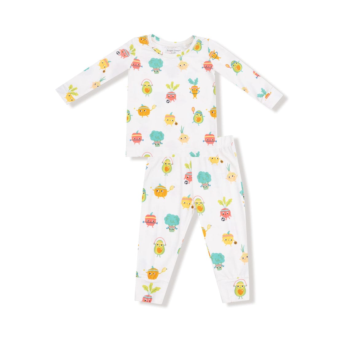 Angel Dear Crunch Munch Veggie Sports Long Sleeve Loungewear Set - Little Miss Muffin Children & Home