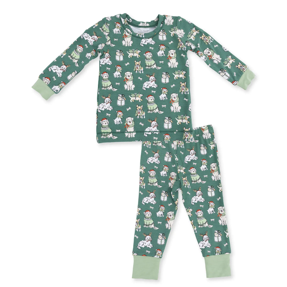 Angel Dear Christmas Dogs Uni Long Sleeve Loungewear Set - Little Miss Muffin Children & Home