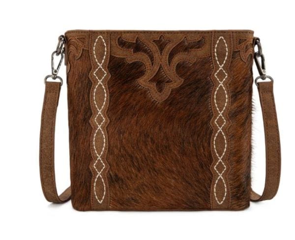 Montana West Brown Western Hair-On Cowhide Crossbody - Little Miss Muffin Children & Home
