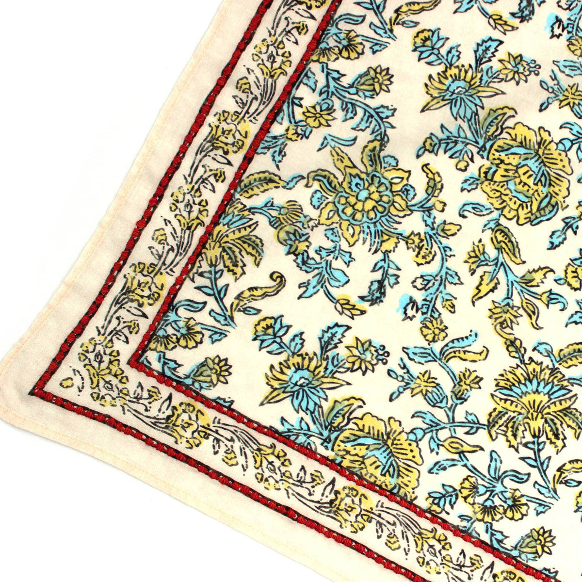 Shivani Beige Embroidered Bandana Scarf - Little Miss Muffin Children & Home