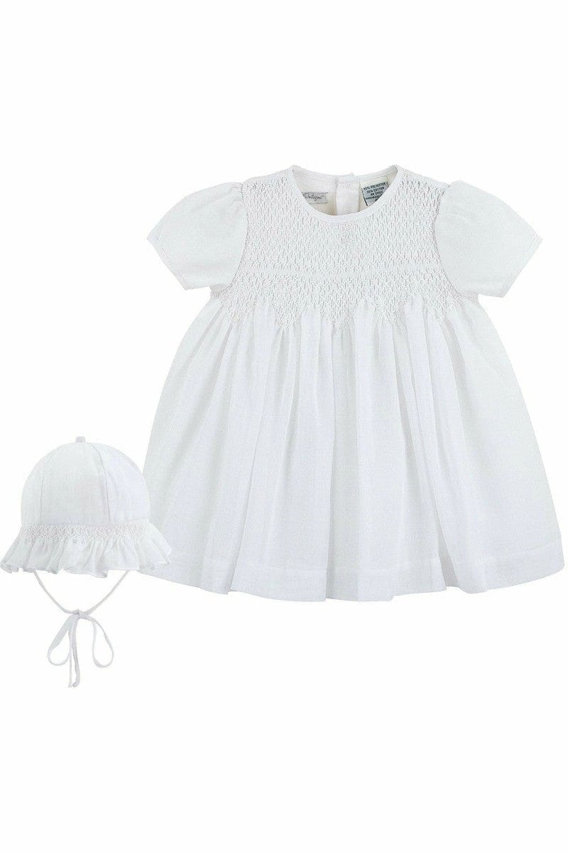 Carriage Boutique Baby Girl Special Occasion Christening Voile Dress with Bonnet - Little Miss Muffin Children & Home