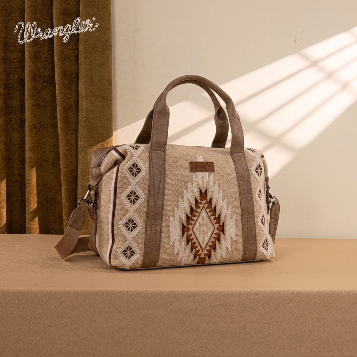Montana West Khaki Wrangler Southwestern Print Duffle Bag - Little Miss Muffin Children & Home