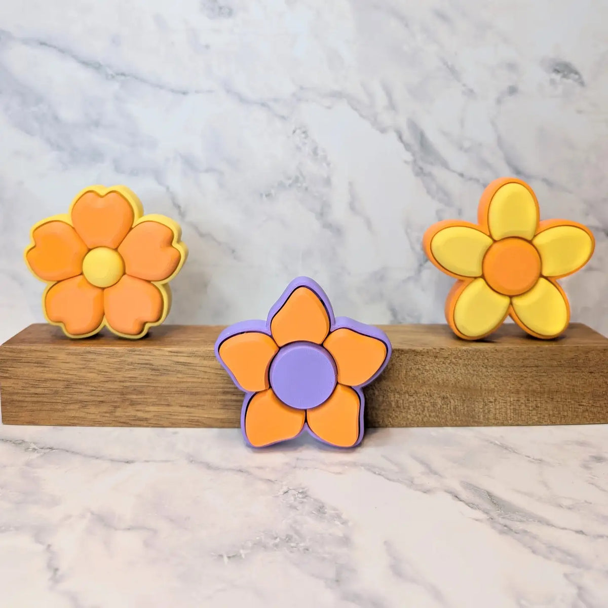 Forever Young Flower Power 5 Button Clickee - Little Miss Muffin Children & Home