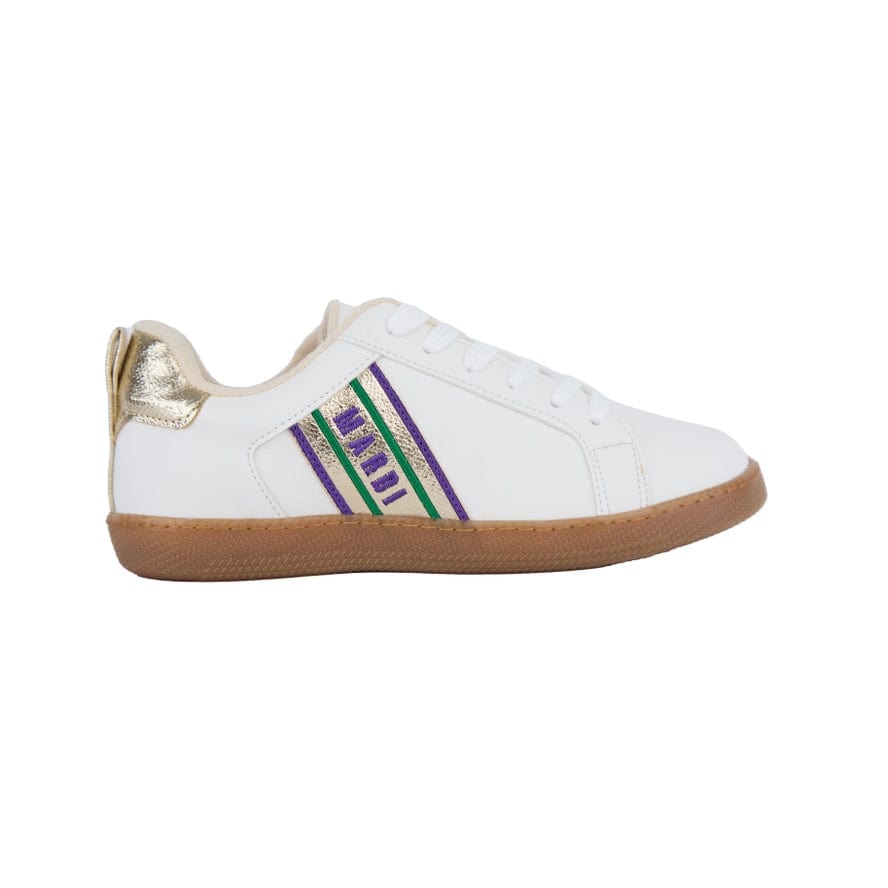 Maker's Shoes Maker's Shoes Mardi Gras Billie Sneakers with Gold Trim - Little Miss Muffin Children & Home