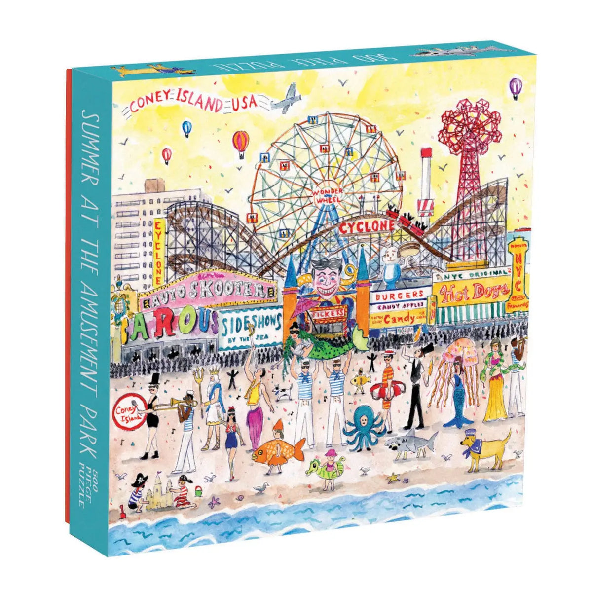 Chronicle Books Michael Storrings Summer At The Amusement Park 500pc Puzzle - Little Miss Muffin Children & Home