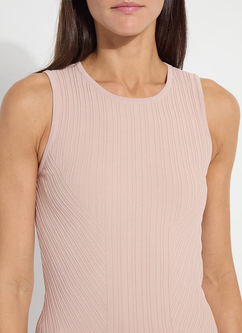 Lysse Lysse Andreia Ribbed Knit Tank in Sabbia Rose - Little Miss Muffin Children & Home