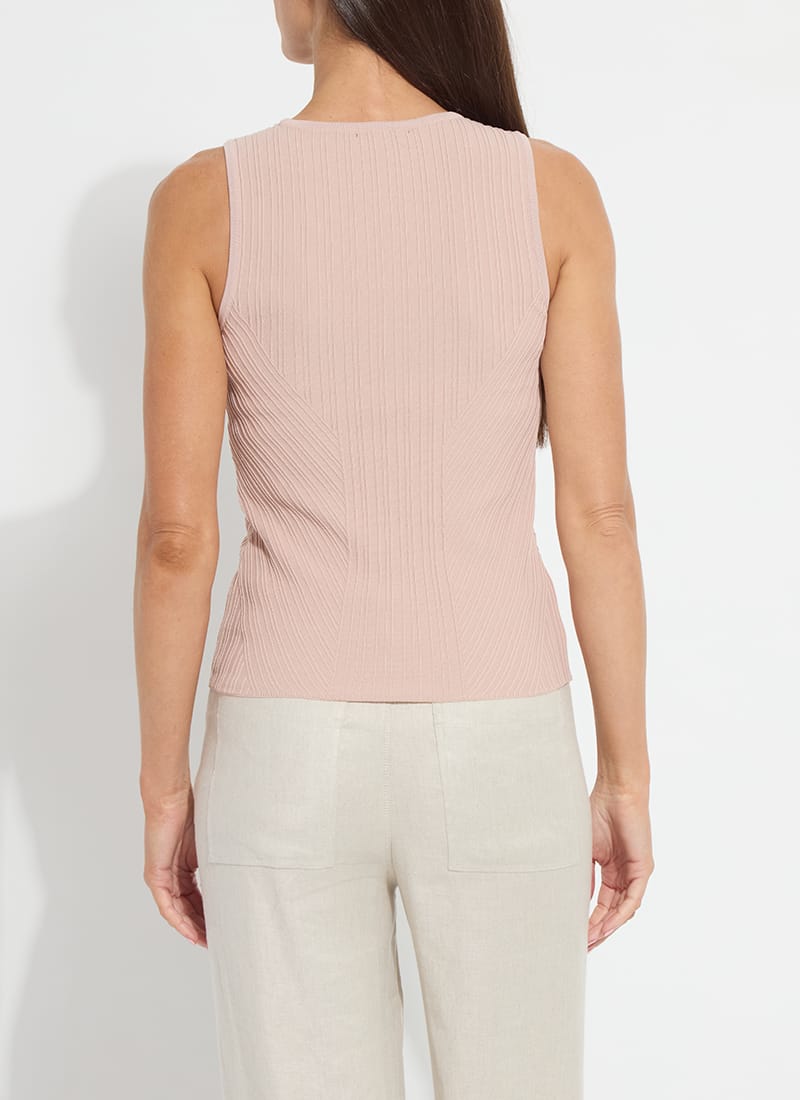 Lysse Lysse Andreia Ribbed Knit Tank in Sabbia Rose - Little Miss Muffin Children & Home