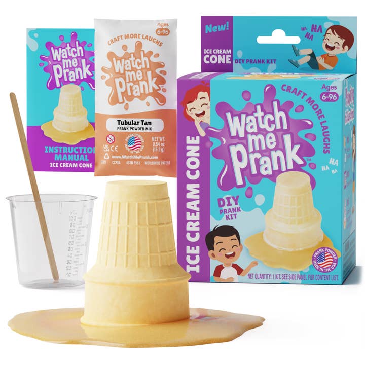 South Beach Bubbles Watchmeprank DIY Ice Cream Cone Spill Prank Kit - Little Miss Muffin Children & Home
