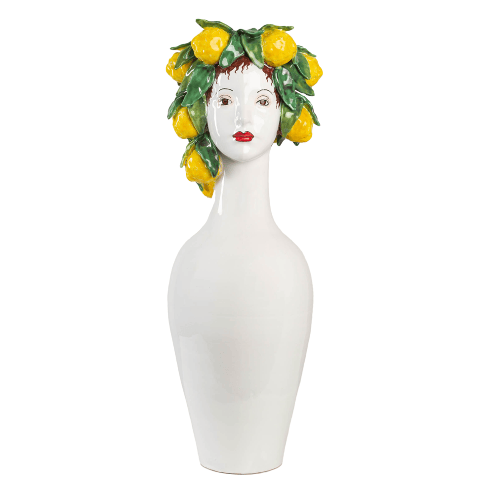 Abigail's Home Decor Tall Ceramic Head Vase, Lemon - Little Miss Muffin Children & Home