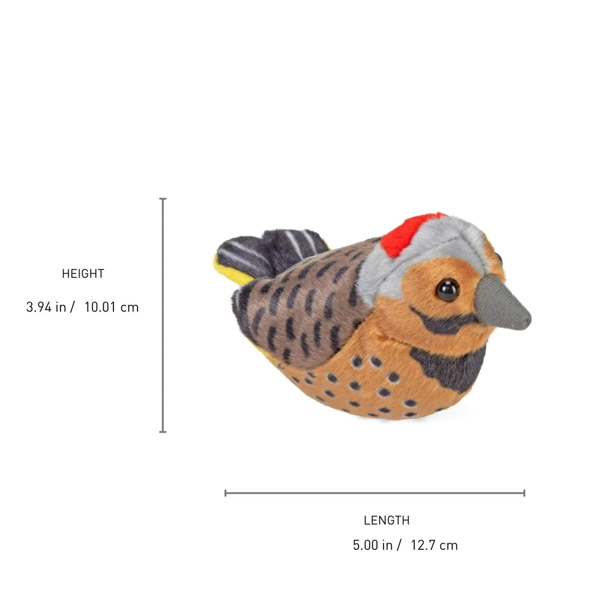 Wild Republic Audubon Northern Flicker Plush Bird with Sound, 5.5", view 8