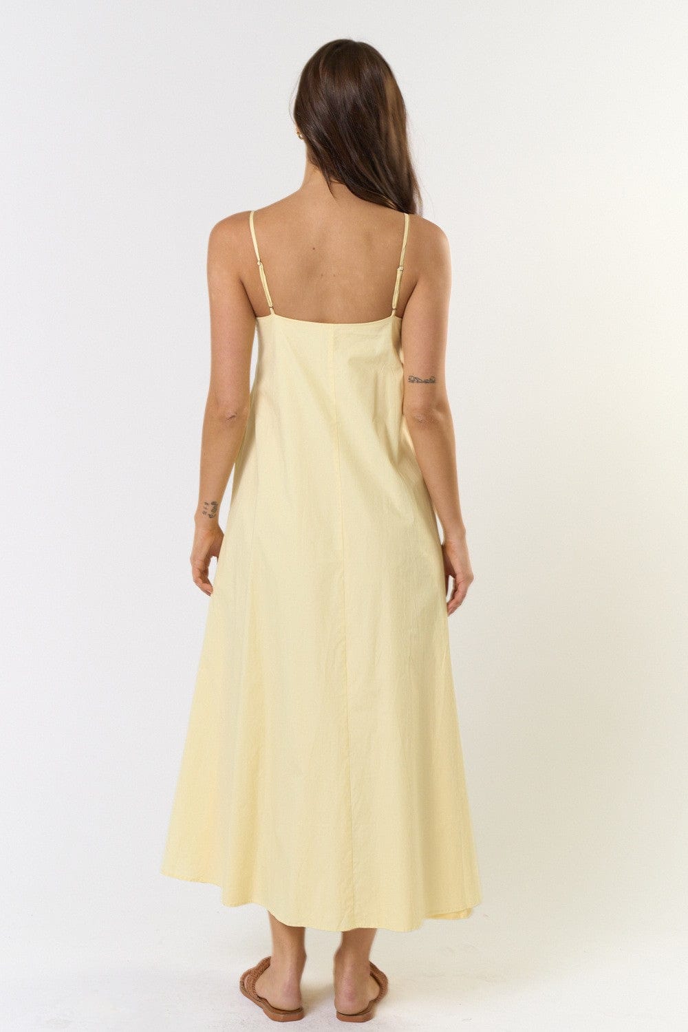 Lalavon Lalavon Pleated Strappy Maxi Dress - Little Miss Muffin Children & Home