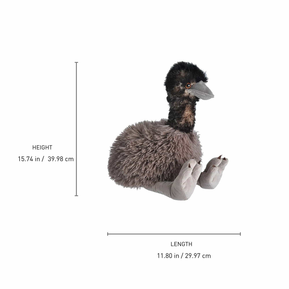 Wild Republic Cuddlekins Emu Plush, view 4