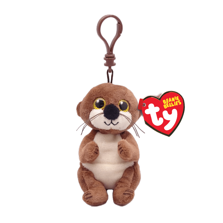 Ty Inc Beanie Bellie Clip Mitch the Brown Otter - Little Miss Muffin Children & Home