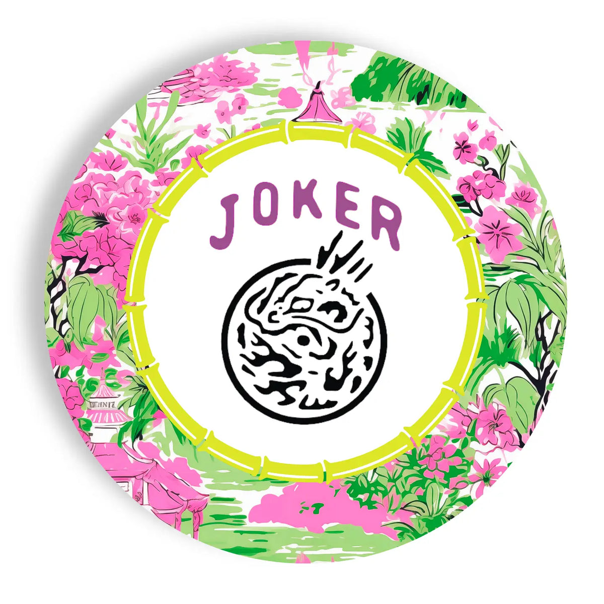 Fabuplates Mahjong Joker 24ct 7" Dessert Paper Plates - Little Miss Muffin Children & Home