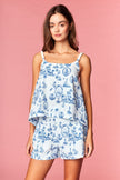 Rareraw Clothing Nautical Toile Lounge Short Set - Little Miss Muffin Children & Home