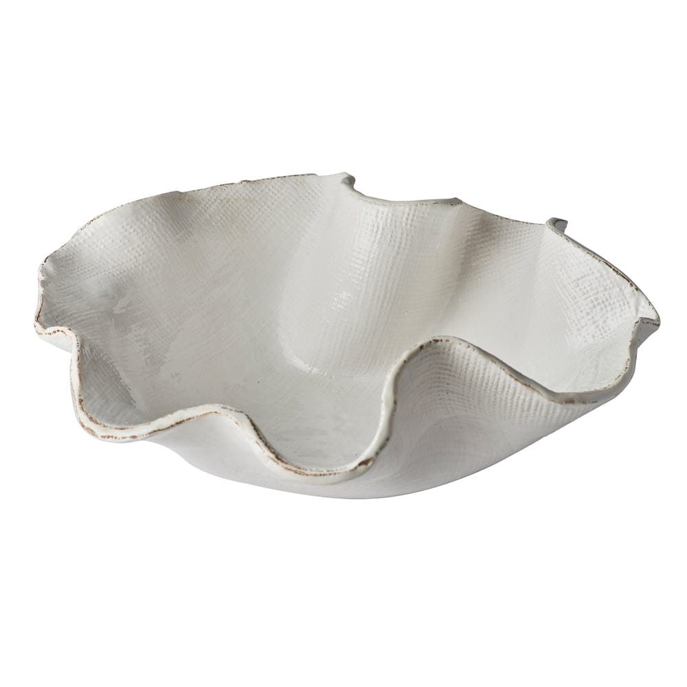 Abigail's Home Decor Large White Atelier Free Form Textured Bowl - Little Miss Muffin Children & Home