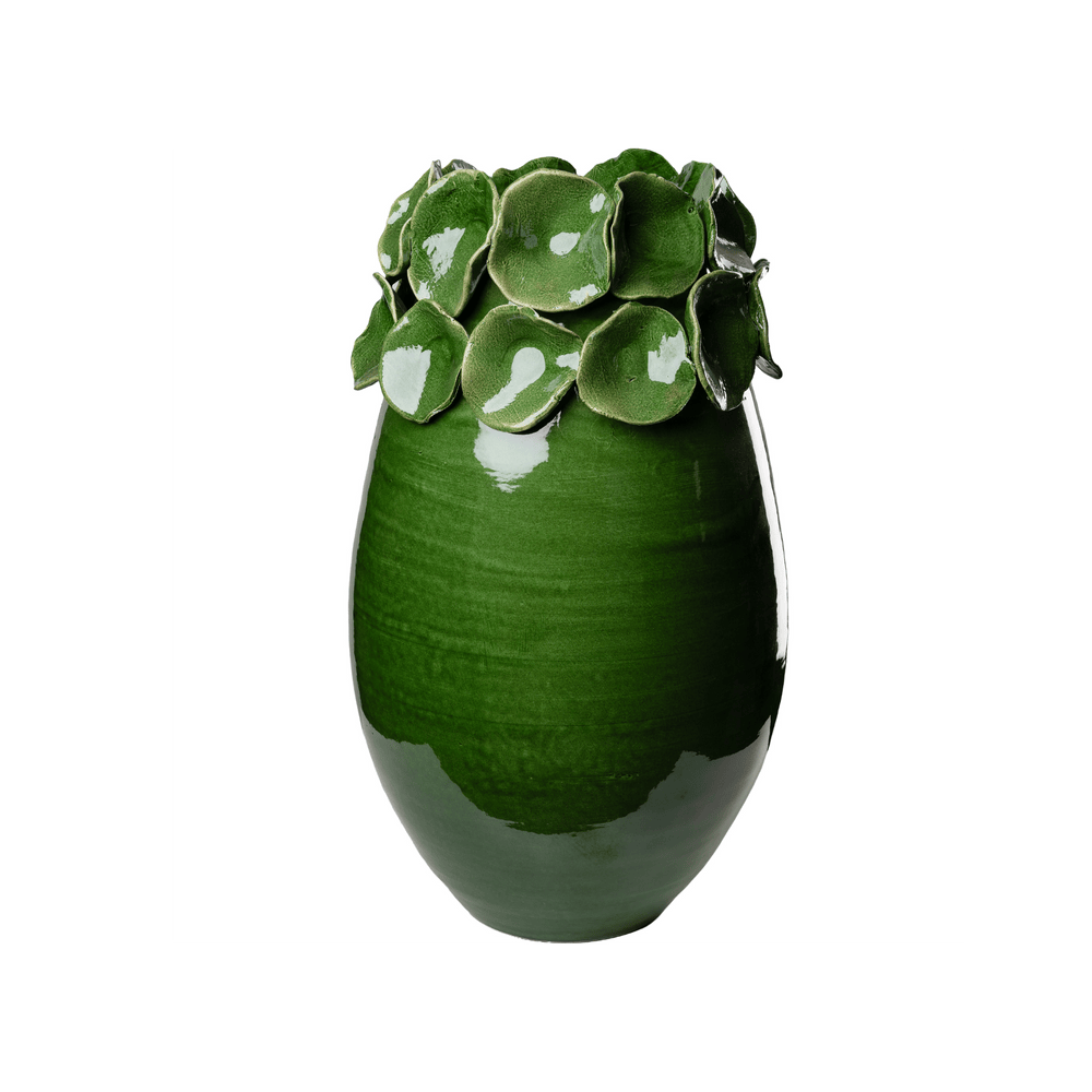 Abigail's Home Decor Nasturtium Green Vase with Petals - Little Miss Muffin Children & Home