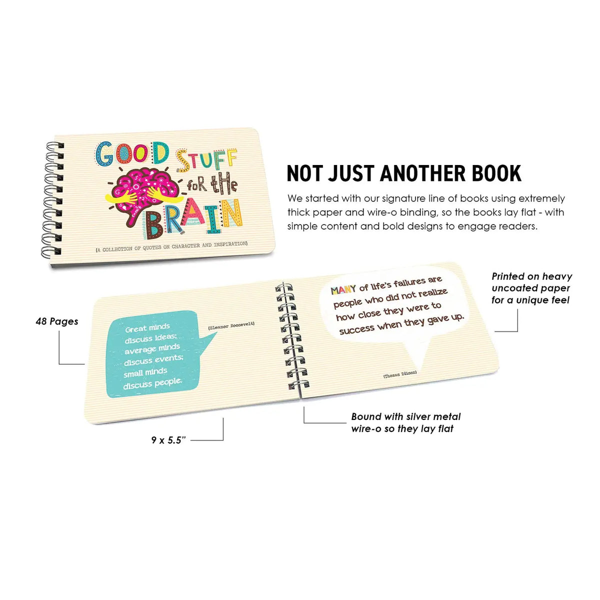 Papersalt Inspirational Coffee Table Book - "Good Stuff for the Brain" - Little Miss Muffin Children & Home