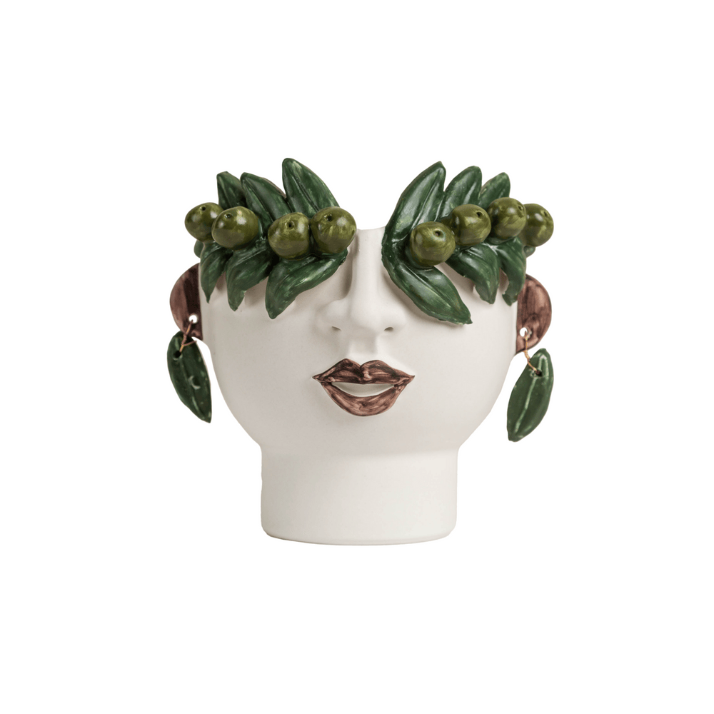 Abigail's Home Decor Studio Z Cachepot, Small Head with Olives - Little Miss Muffin Children & Home