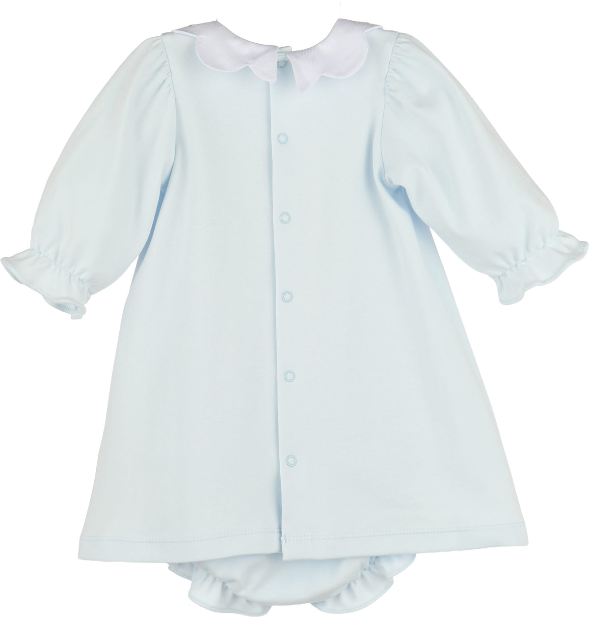 Casero & Associates Blue Warm Winter Home Dress - Little Miss Muffin Children & Home