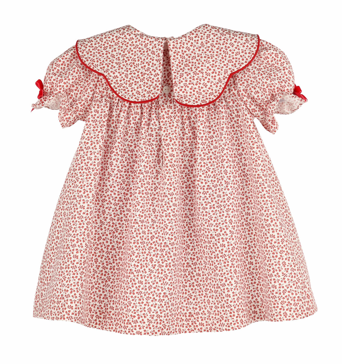 Casero & Associates Red Cranberry Boxwood Dress - Little Miss Muffin Children & Home